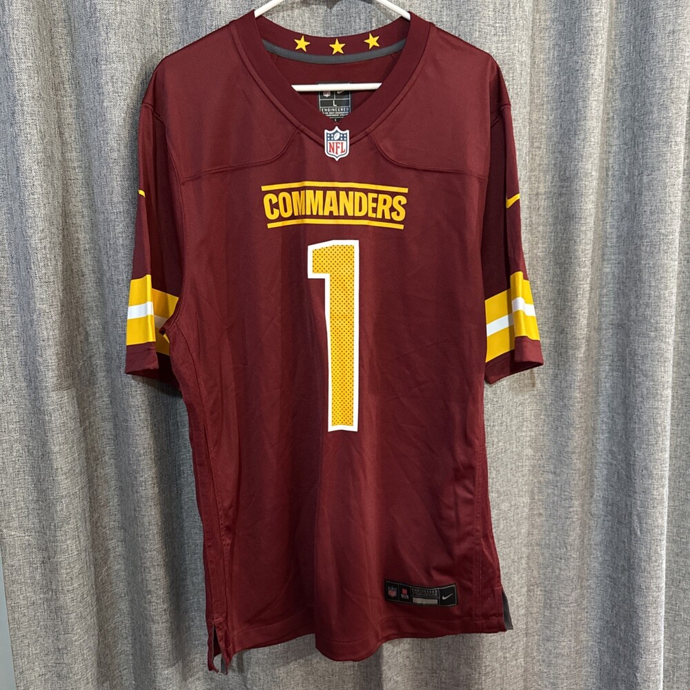 Nike Samuel Sr #1 Washington Commanders Burgundy/Gold Men's Jersey L NFL